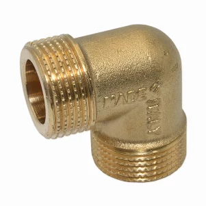 Коліно латунне Pattaroni Ø 3/4" зовн.- зовн. різьба