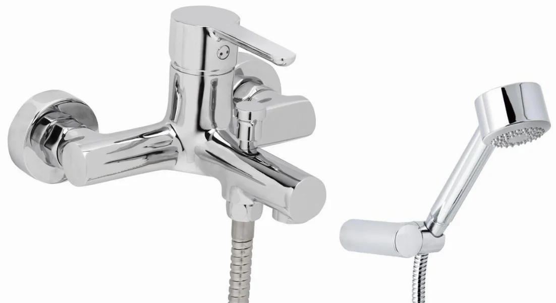 Змішувач для ванни GENEBRE Oslo з душовим гарнітуром (65100194566)