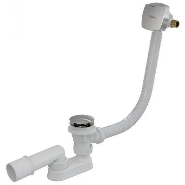 Сифон автомат для ванни RAVAK 800 Click Clack, ХРОМ (наповнення ванни через перелив)