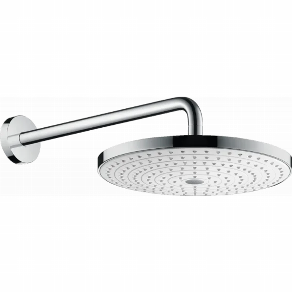 Верхний душ Hansgrohe Raindance Select S 300 2jet с держателем 390 мм, белый/хром 27378400