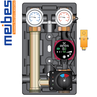 Насосна група MEIBES 1" з насосом Grundfos Alpha2 25-60
