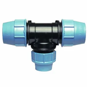 Тройник редукционный Unidelta 1013 PN16 PP-B Ø 90×75×90 мм