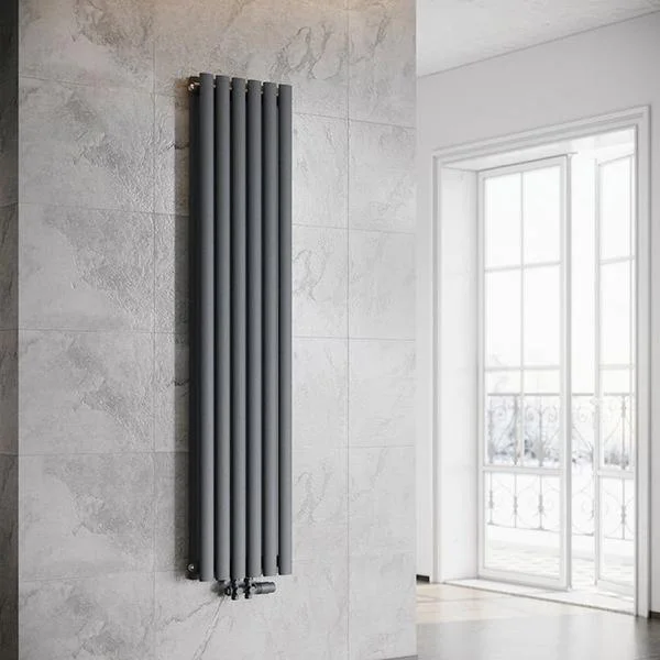 Радиатор дизайнерський Rastas Aurora Anthracite 2 колонны 1600×360 мм