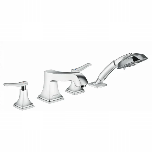 Смеситель на борт ванны Hansgrohe Metropol Classic, 4 отверстия