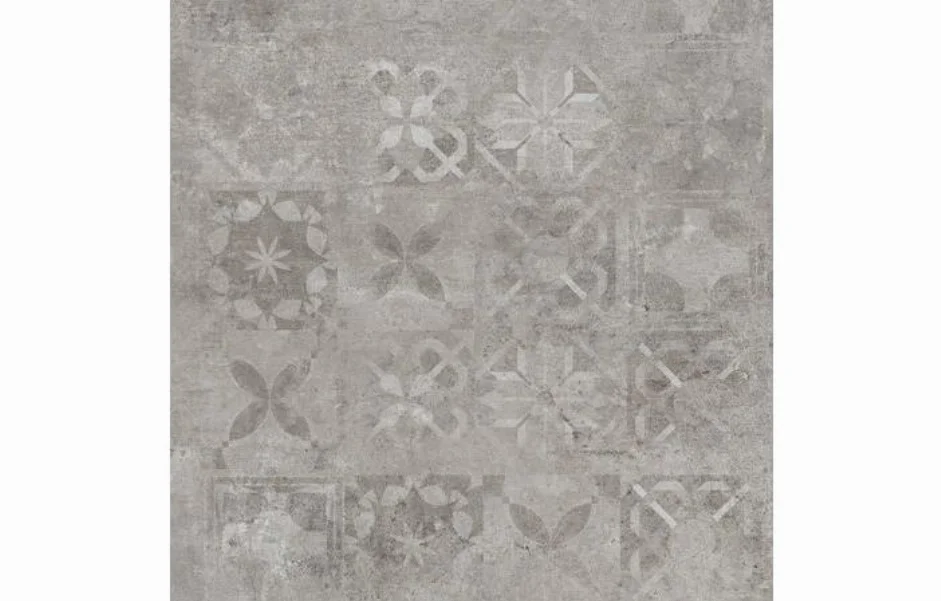 Плитка керамогранитная Softcement Silver Decor Patchwork POL 597x597x8 Cerrad