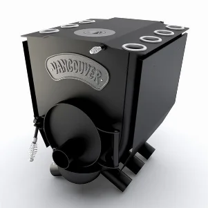 Печь булерьян с варочной поверхностью Новаслав Vancouver Lux Тип "01" ЧК - 11,0 кВт (конфорка)