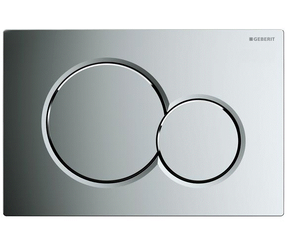 Смывная клавиша GEBERIT Sigma01 пластик, хром глянцевый