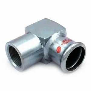 Коліно прес оцинковка RM Steel Pres Ø 28×3/4" внтутрення резьба