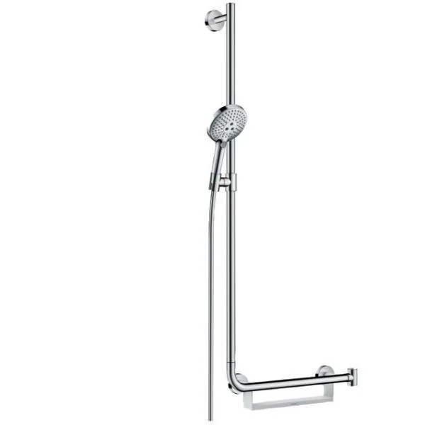 Душовий гарнітур Hansgrohe Raindance Select S 120 3jet Unica Comfort 110 лівостороння, EcoSmart, хром