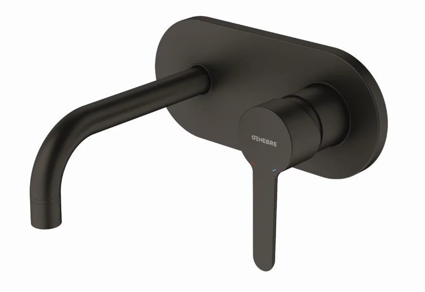 Змішувач для раковини Genebre Oslo Black, вбудовуваний, вилив 16см (65131194166)