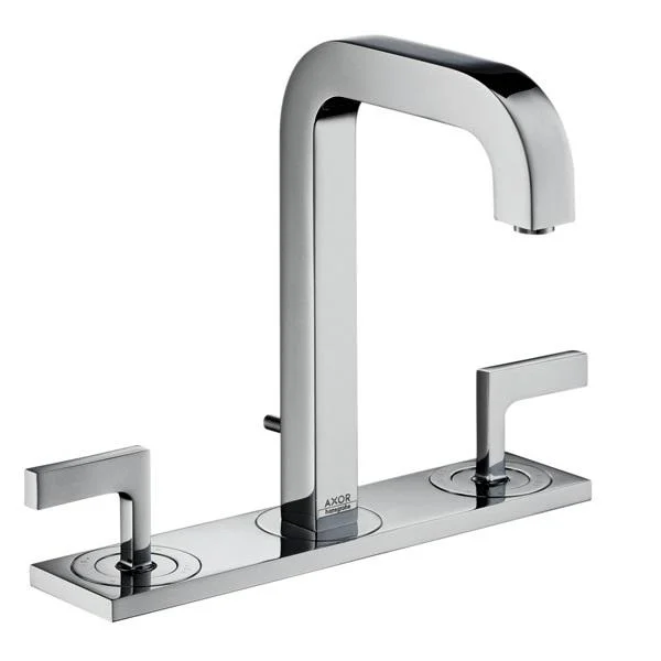 Смеситель для раковины Axor Citterio на 3 отверстия, на пластине