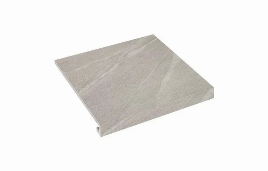 Ступень угловая правая с капиносом SZRXCL8BRC2 Calcare Grey 300-35x345x9,2 Zeus Ceramica