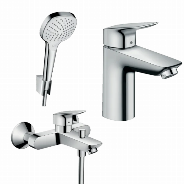 Набор смесителей для ванны 3 в 1 Hansgrohe Logis 71400112 (71100000, 26413400, 71400000)