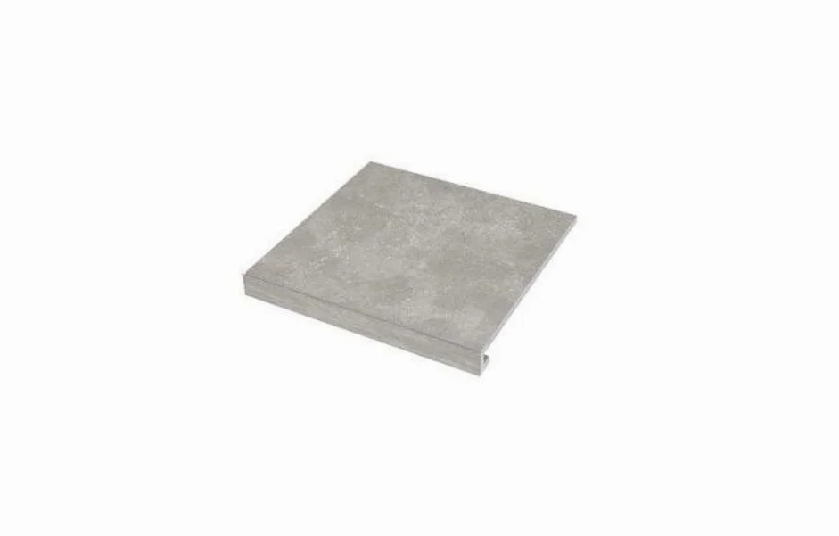 Ступень угловая левая с капиносом SZRXSN8BRC1 IL TEMPO Grigio 300-35x345x9,2 Zeus Ceramica