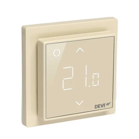 Терморегулятор DEVIreg Smart +5...+45 °С (сенсорсный слоновая кость)