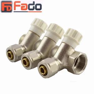 Коллектор вентильный Fado Ø 3/4"×16 мм - 2 выхода