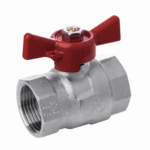 Кран кульовий Bonomi Tamigi PN40 Ø 1" внутр.- внутр. різьба, t=–10...+120 °C "метелик"