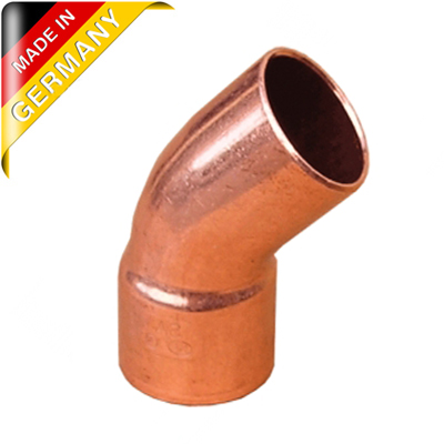 Коліно мідне (1 муфта) Sanha Ø 12/45˚ мм (код. 5040)