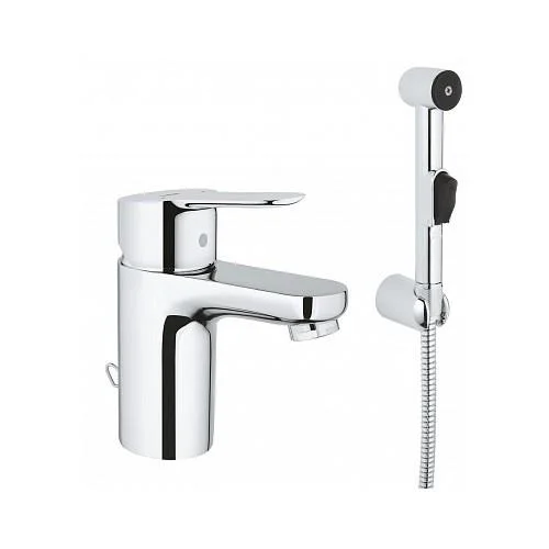 Смеситель Grohe BauEdge 23757000 с гигиеническим душем для раковины