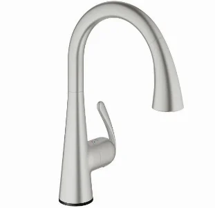 Змішувач сенсорний для кухні Grohe Zedra Touch, суперсталь