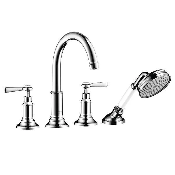 Смеситель для ванны Axor Montreux, на борт плитки, 2-х рычажный, хром