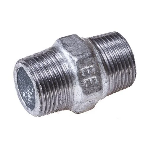 Ниппель чугунный Sanha Ø 1/2" наруж.- наруж. резьба