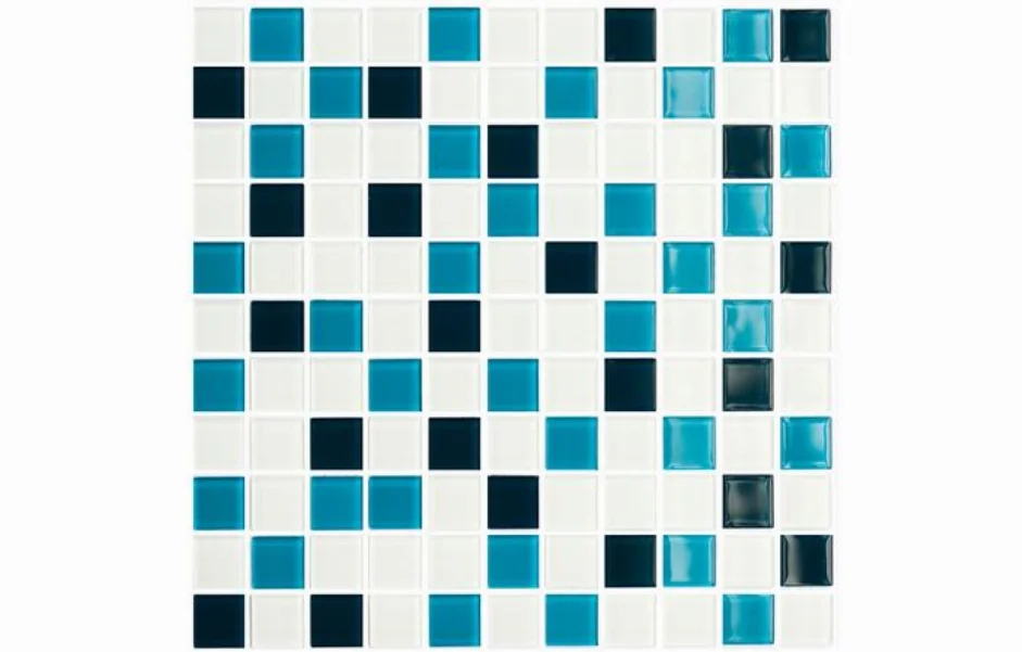 Мозаїка GM 4021 C3 Cerulean D-Cerulean M-White 300x300x4 Kotto Ceramica