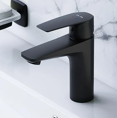 Змішувач для раковини чорний AM.PM Gem F90E02122