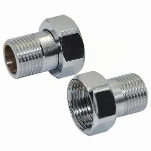 Штуцер-адаптер хромований Pattoni Ø 1-1/2"×2" (пара)