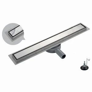 Трап душевой из нержавеющей стали Koer FD29 - 850×70 мм