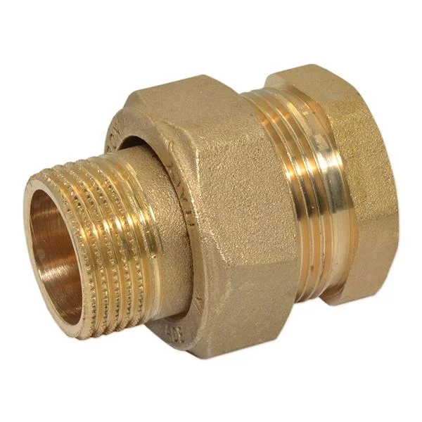 Згін американка пряма латунь Pattaroni Ø 1-1/2" внутр.- зовн. різьба (під прокладку)