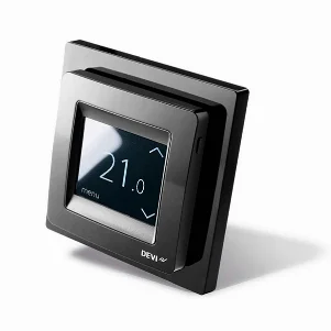Терморегулятор DEVIreg Touch +5...+45 °С (сенсорсный чорний)