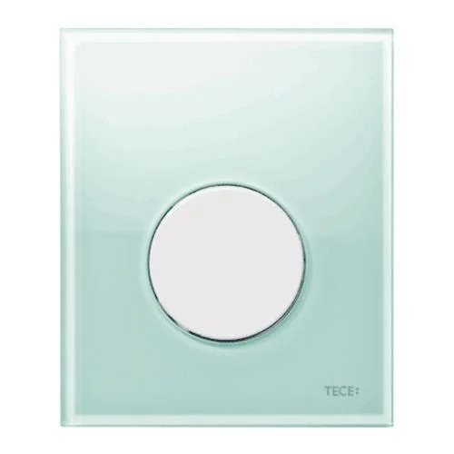 Кнопка-клавіші TECEloop скляна панель зелена/нержавіюча сталь клавіша