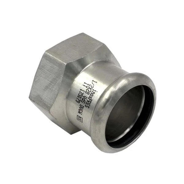 Муфта прес нержавійка RM Inox PRES Ø 42×1-1/4" мм, внутрішня різьба