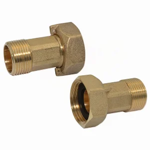 Штуцера для лічильника латунні Pattaroni Ø 3/4"×1" (пара)