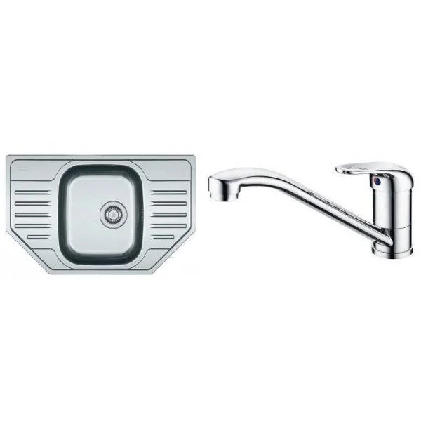 Мойка кухонная Franke Polar PXL 612-E со смесителем Narew 35 Plus