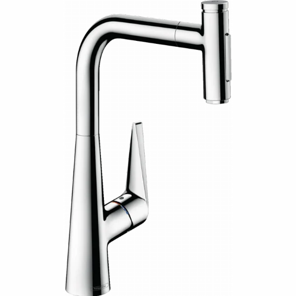 Смеситель Hansgrohe Talis Select M51 для кухонной мойки с выдвижным душем, хром 73867000