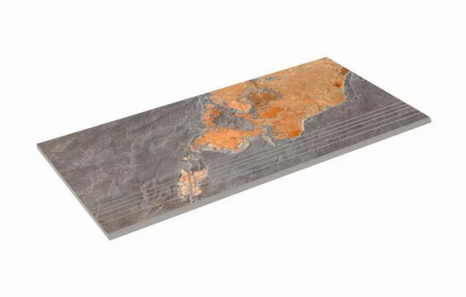 Ступень прямая SZRXST2BRNQ Slate Multicolor 293x600x9,2 Zeus Ceramica