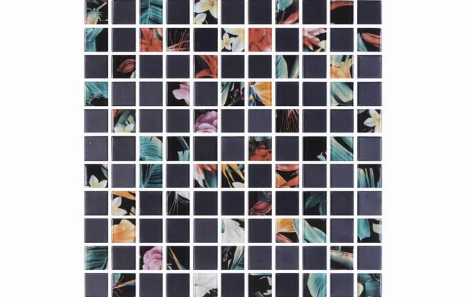 Мозаика GMP 0825006 С2 Print 44-Black MATT 300x300x8 Kotto Ceramica