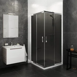 Душевая кабина Ravak Blix BLRV2-80 алюминий+Grafit