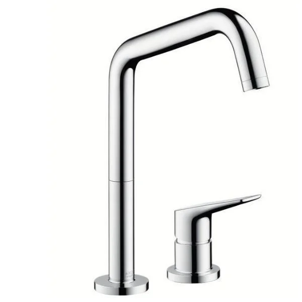 Смеситель для кухни Axor Citterio M 240, на 2 отверстия, нержавеющая сталь