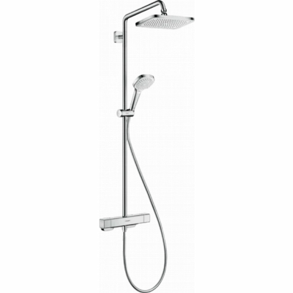 Душевая система Hansgrohe Croma E Showerpipe 280 1jet EcoSmart 27660000 с термостатом