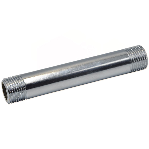 Ніппель довгий хромований Pattaroni Ø 1/2"×100 мм (под шестигранник)
