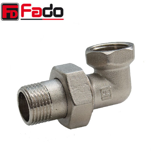 Згін американка кутова FADO Fit Nickel Ø 1" внутр.- зовн. різьба