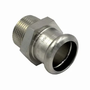 Муфта прес нержавійка RM Inox PRES Ø 35×1-1/4" зовнішня різьба