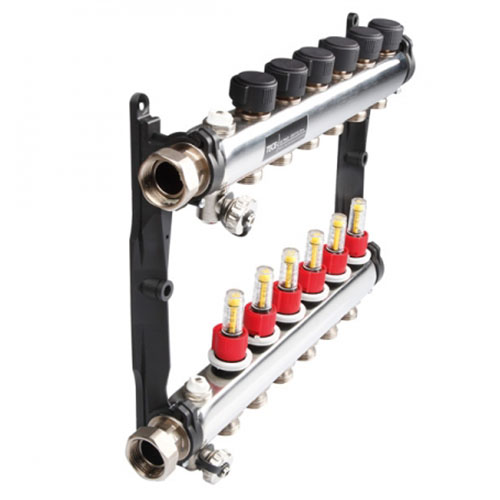 Колектор сталевий TECE 1"х3/4" EK - 5 контурів