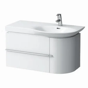 Тумба для ассисметричной раковини Laufen Palace 900, ліва, біла