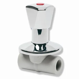 ППР Вентиль под штукатурку проходной "LU" Ekoplastik Ø 20 мм