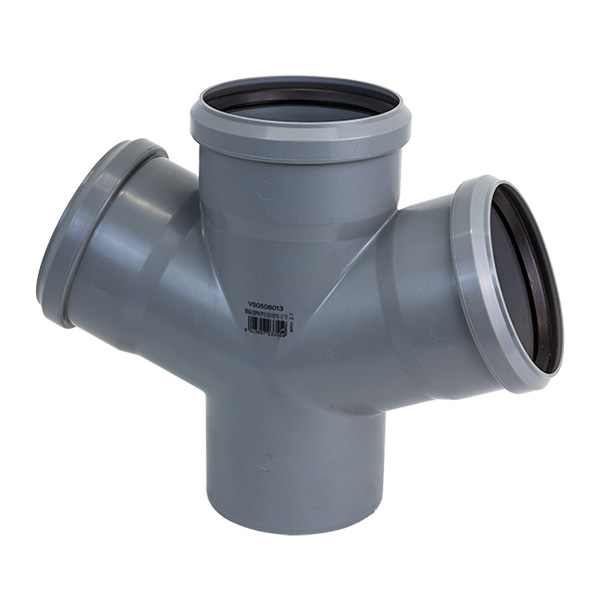 Крестовина канализационная Valrom Easy KIT Ø 110×50×50/87° мм