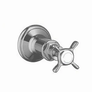 Запорный вентиль Axor Montreux E, крестообразная рукоятка, никель